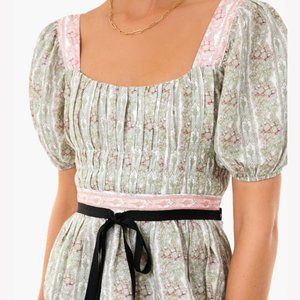 NWT Lug Von Siga Light Green Monica Top